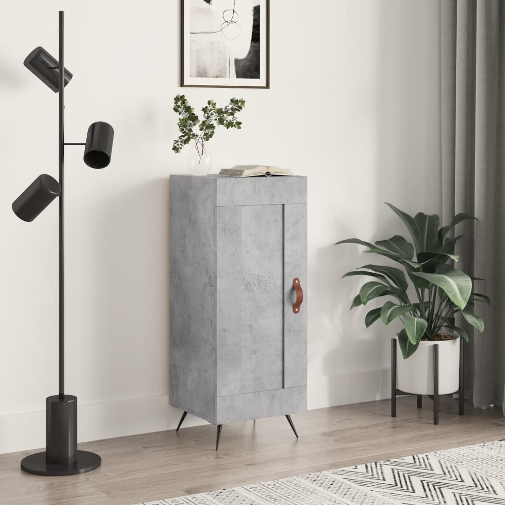 vidaXL Servantă, gri beton, 34,5x34x90 cm, lemn compozit vidaXL Servantă, gri beton, 34,5x34x90 cm, lemn compozit