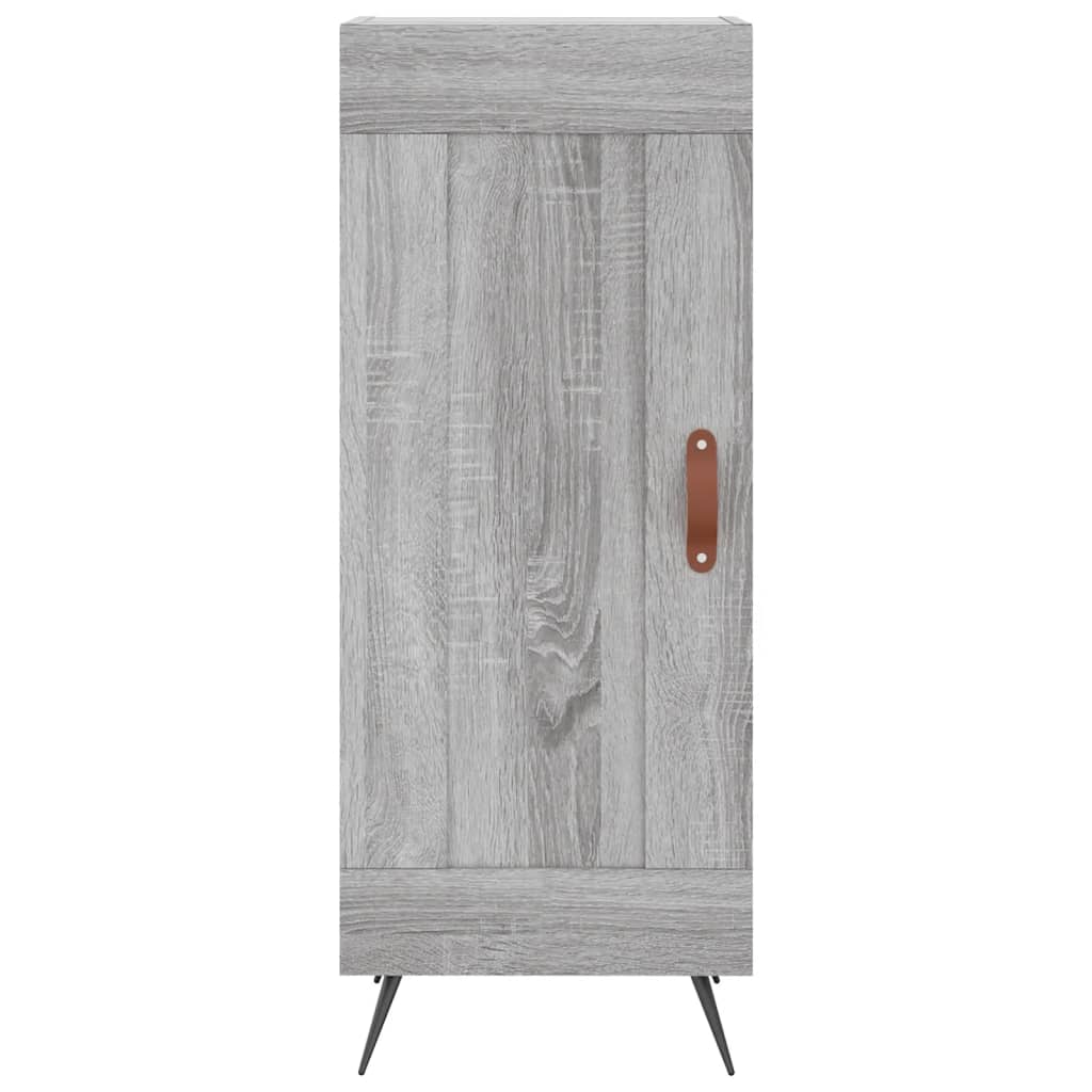 vidaXL Servantă, gri sonoma, 34,5x34x90 cm, lemn compozit vidaXL Servantă, gri sonoma, 34,5x34x90 cm, lemn compozit