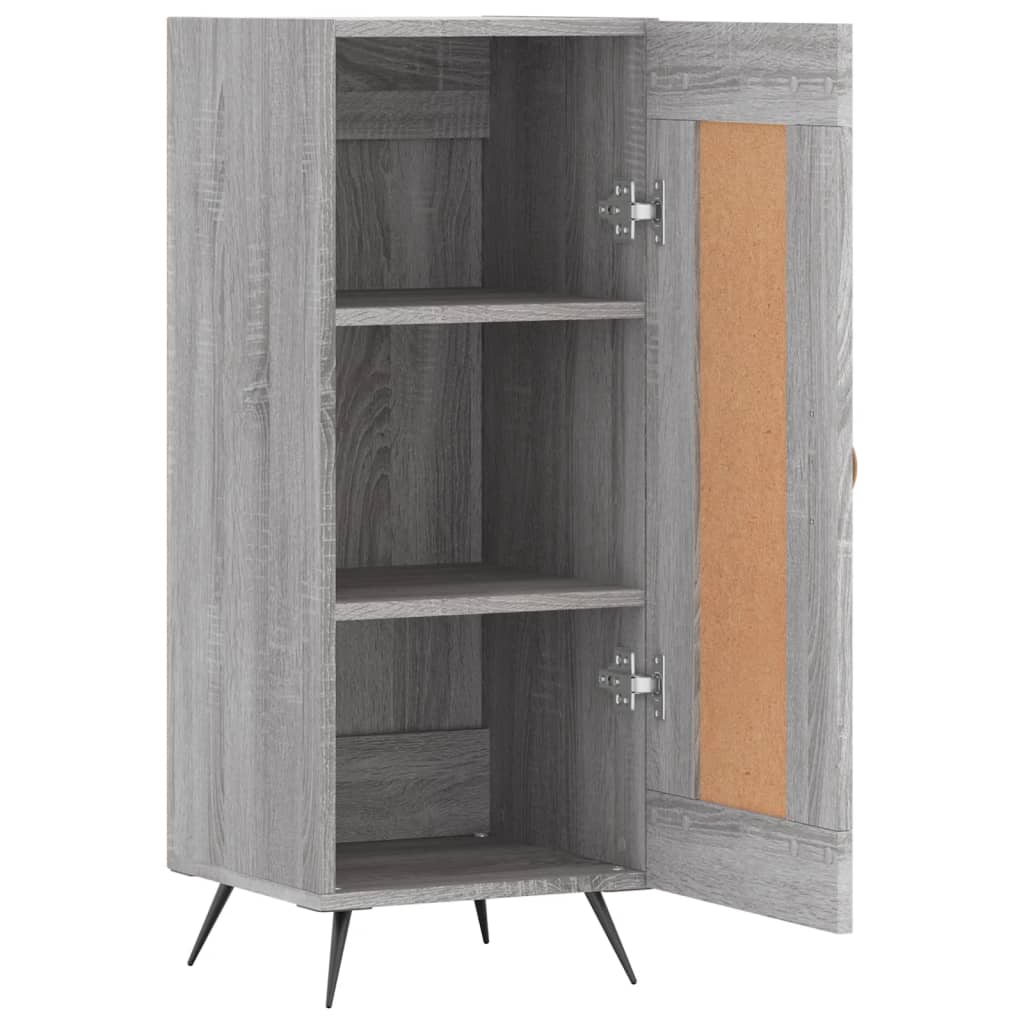 vidaXL Servantă, gri sonoma, 34,5x34x90 cm, lemn compozit vidaXL Servantă, gri sonoma, 34,5x34x90 cm, lemn compozit