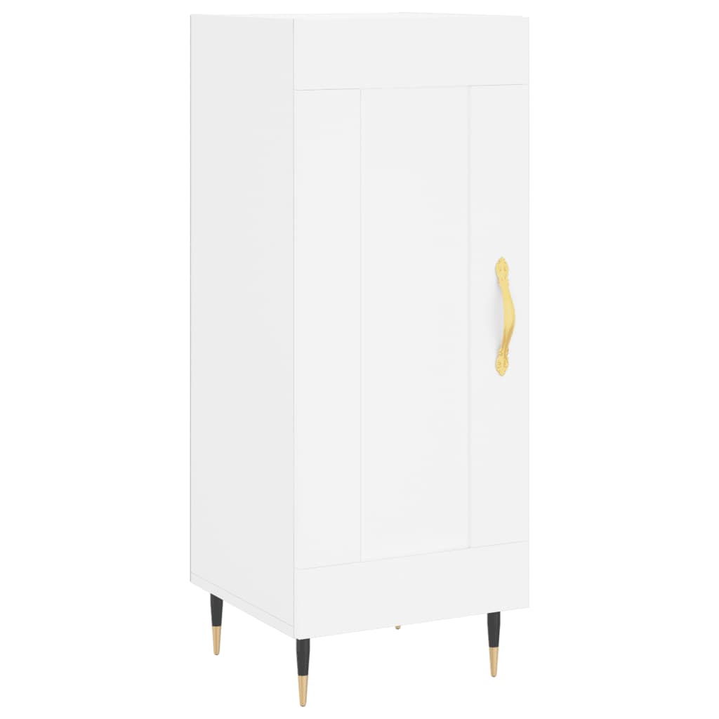 vidaXL Servantă, alb, 34,5x34x90 cm, lemn compozit vidaXL Servantă, alb, 34,5x34x90 cm, lemn compozit