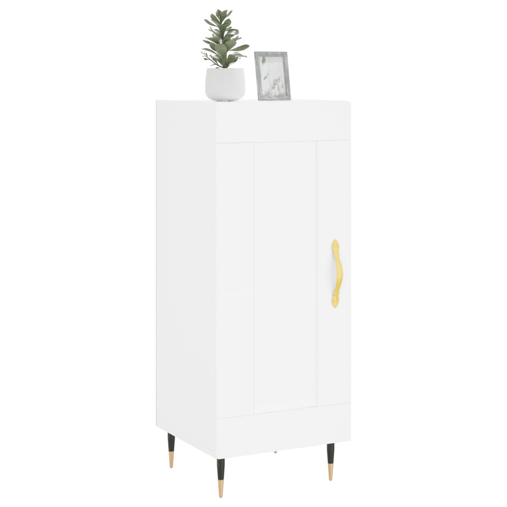 vidaXL Servantă, alb, 34,5x34x90 cm, lemn compozit vidaXL Servantă, alb, 34,5x34x90 cm, lemn compozit