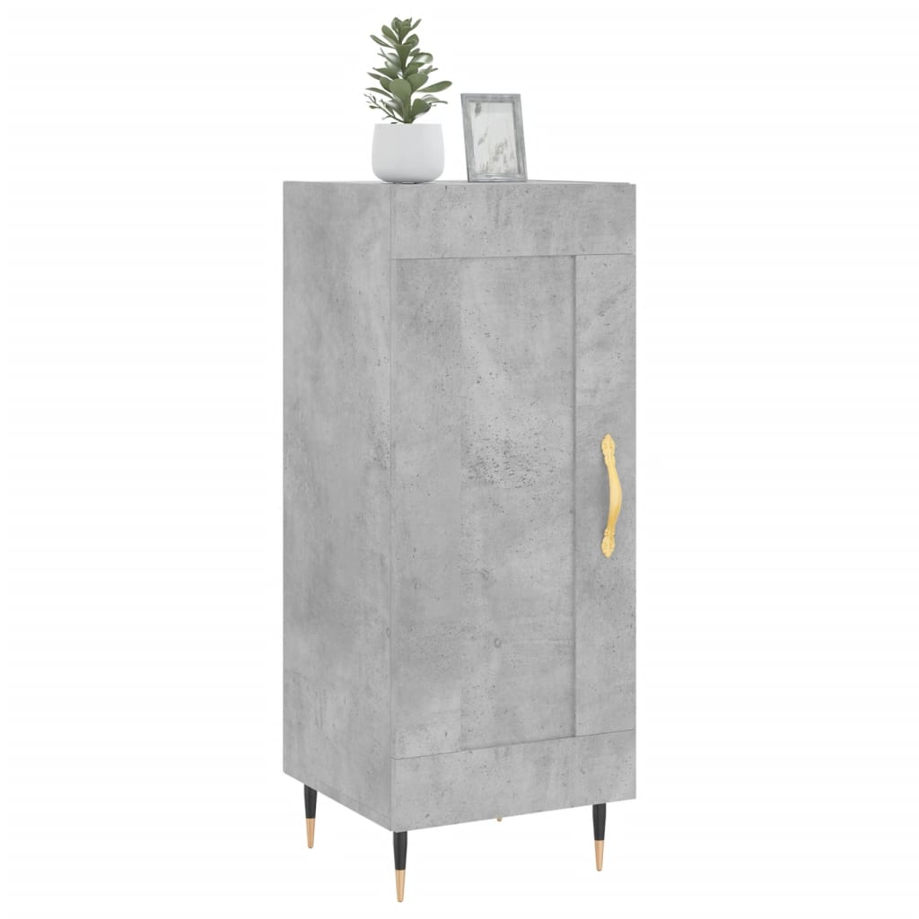 vidaXL Servantă, gri beton, 34,5x34x90 cm, lemn compozit vidaXL Servantă, gri beton, 34,5x34x90 cm, lemn compozit