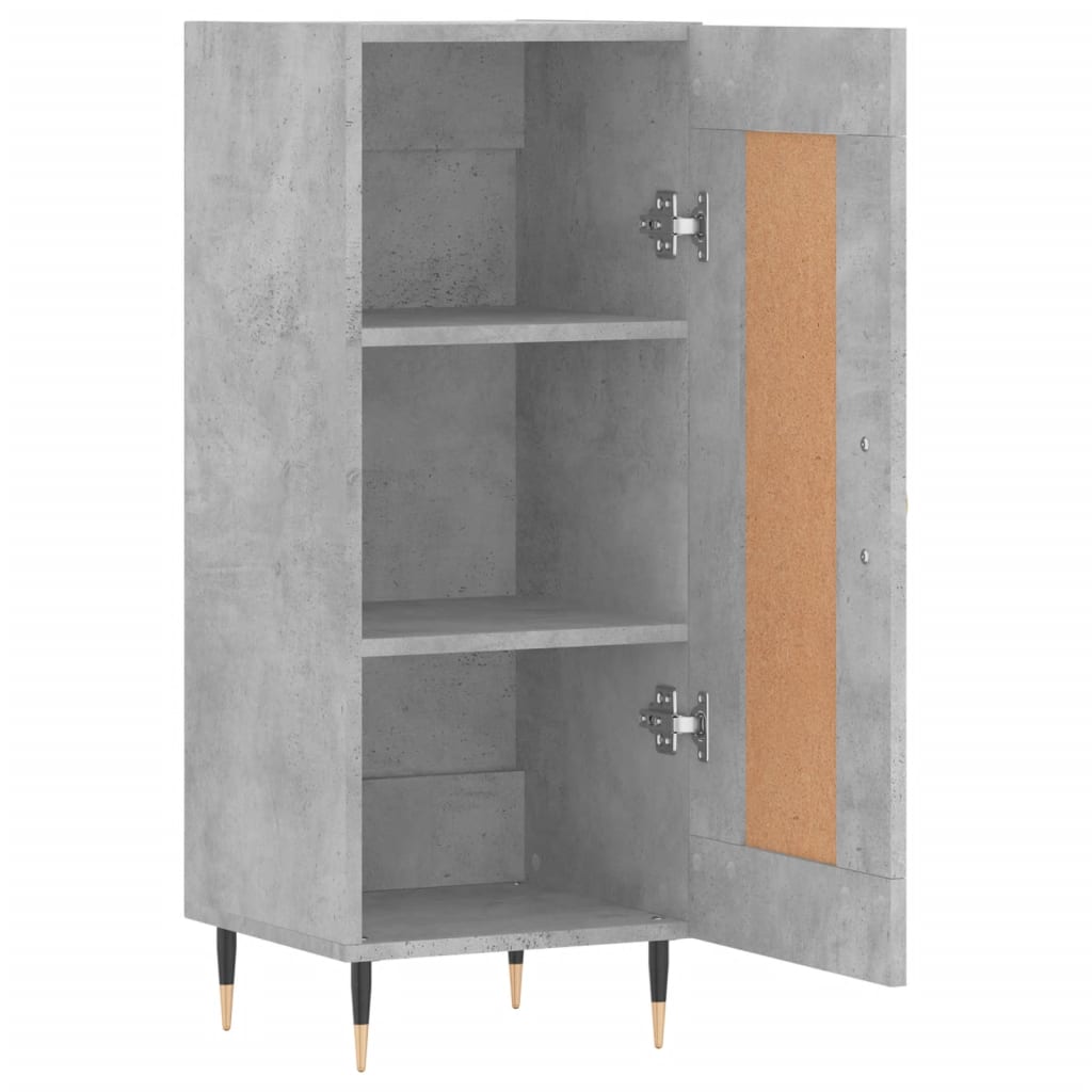 vidaXL Servantă, gri beton, 34,5x34x90 cm, lemn compozit vidaXL Servantă, gri beton, 34,5x34x90 cm, lemn compozit