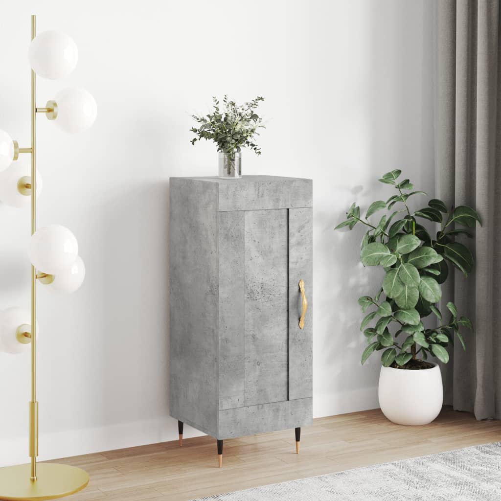 vidaXL Servantă, gri beton, 34,5x34x90 cm, lemn compozit vidaXL Servantă, gri beton, 34,5x34x90 cm, lemn compozit