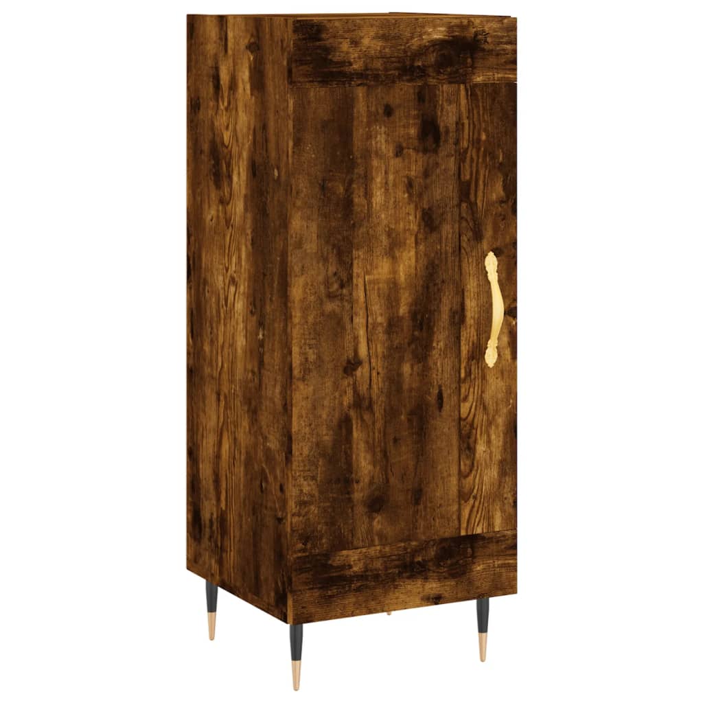 vidaXL Servantă, stejar fumuriu, 34,5x34x90 cm, lemn compozit vidaXL Servantă, stejar fumuriu, 34,5x34x90 cm, lemn compozit