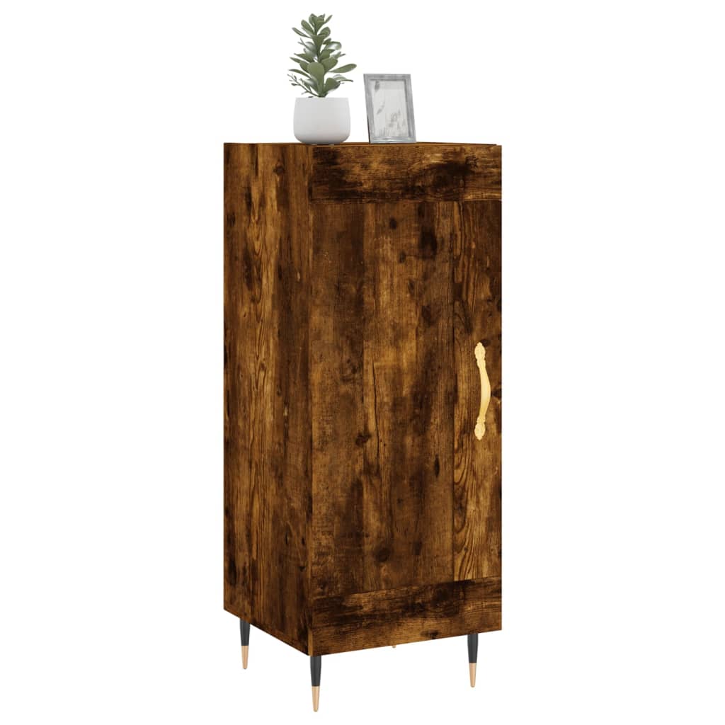 vidaXL Servantă, stejar fumuriu, 34,5x34x90 cm, lemn compozit vidaXL Servantă, stejar fumuriu, 34,5x34x90 cm, lemn compozit