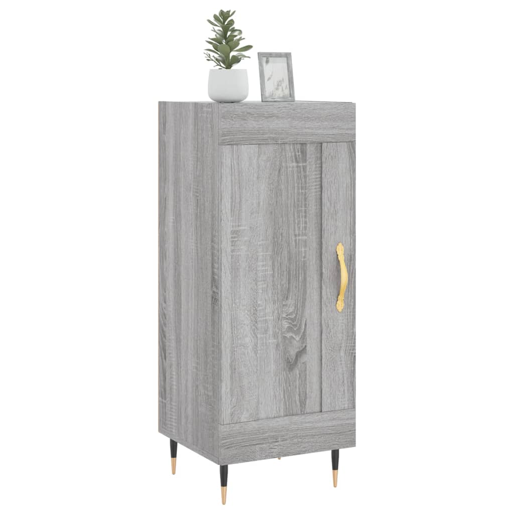 vidaXL Servantă, gri sonoma, 34,5x34x90 cm, lemn compozit vidaXL Servantă, gri sonoma, 34,5x34x90 cm, lemn compozit