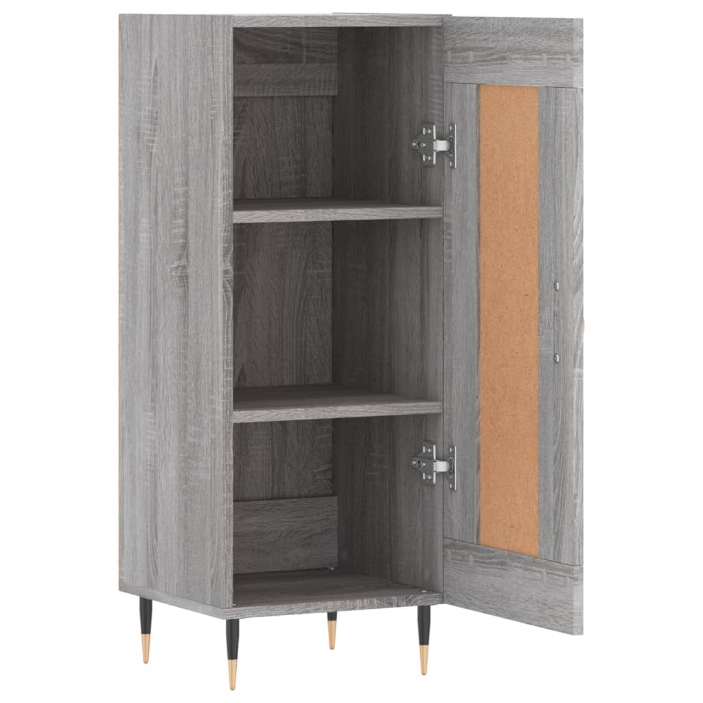 vidaXL Servantă, gri sonoma, 34,5x34x90 cm, lemn compozit vidaXL Servantă, gri sonoma, 34,5x34x90 cm, lemn compozit