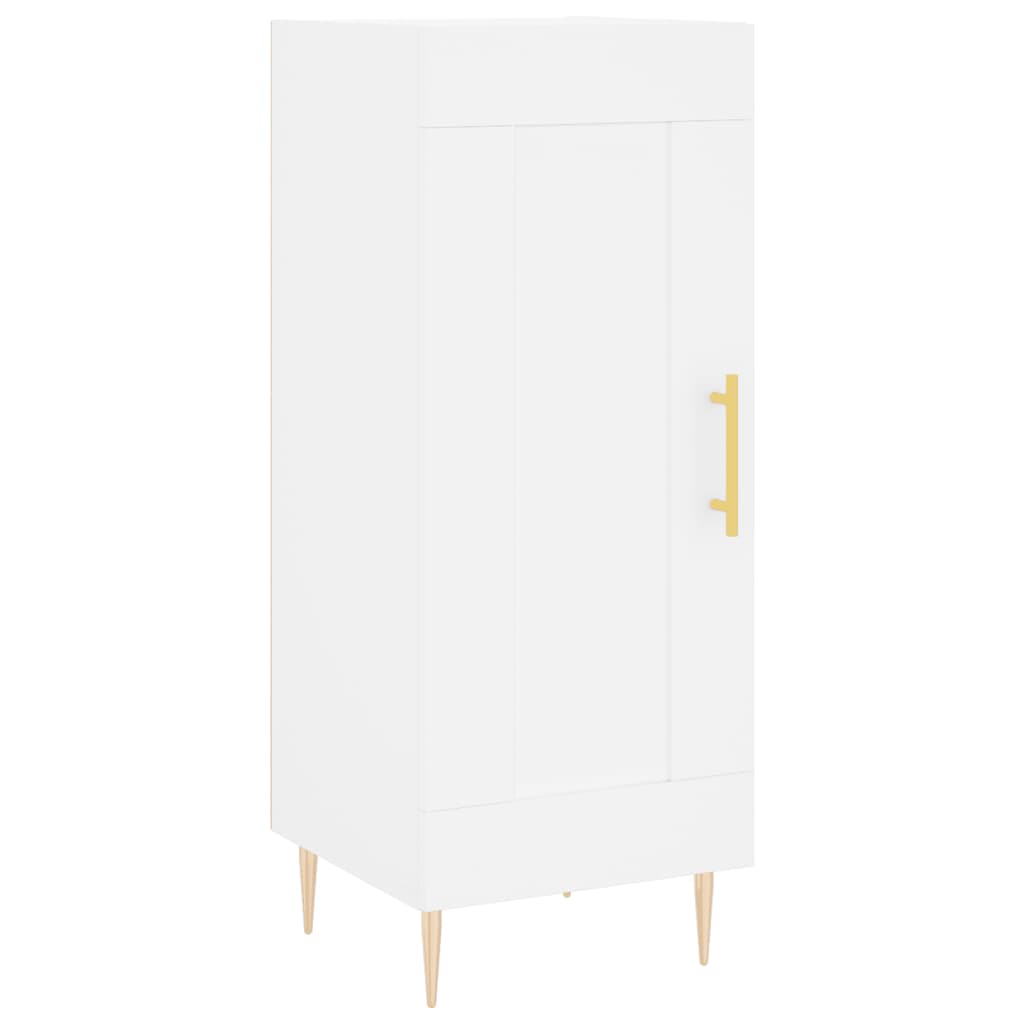 vidaXL Servantă, alb, 34,5x34x90 cm, lemn compozit vidaXL Servantă, alb, 34,5x34x90 cm, lemn compozit