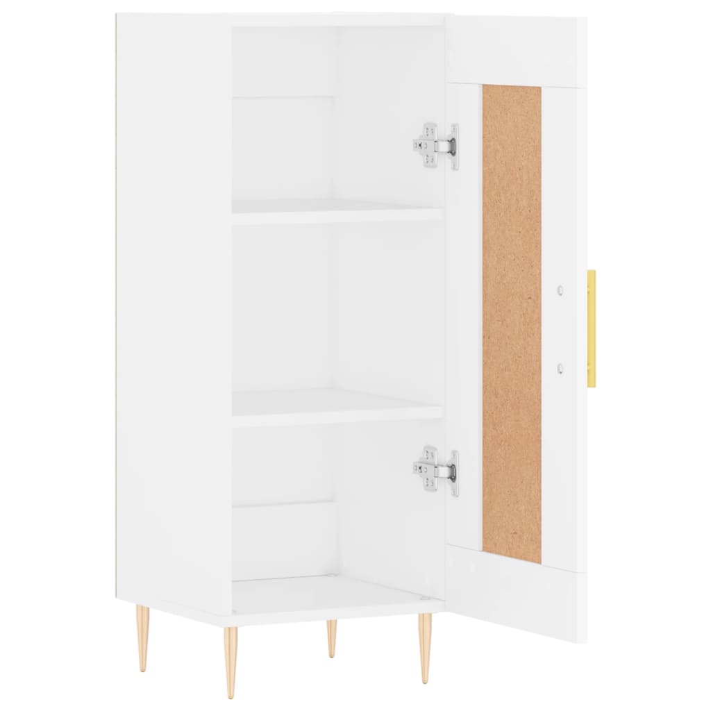 vidaXL Servantă, alb, 34,5x34x90 cm, lemn compozit vidaXL Servantă, alb, 34,5x34x90 cm, lemn compozit