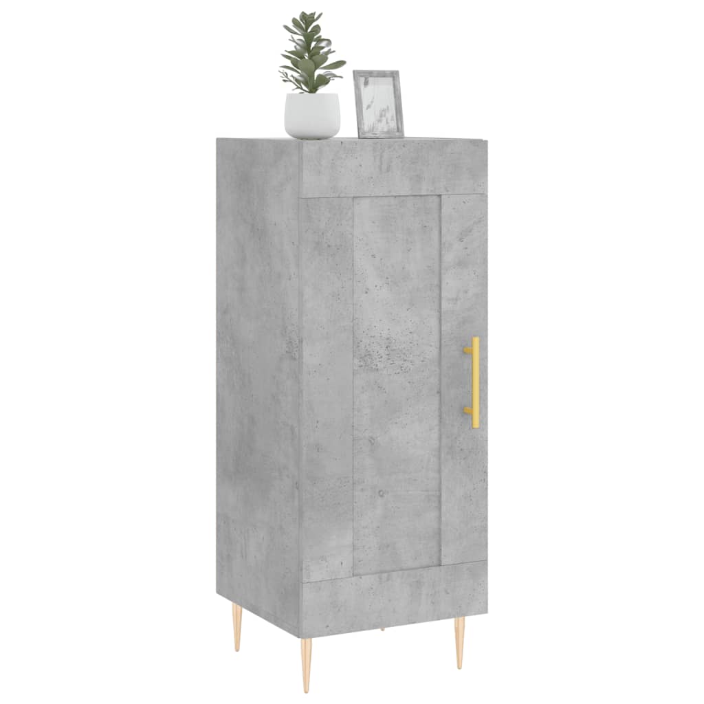 vidaXL Servantă, gri beton, 34,5x34x90 cm, lemn compozit vidaXL Servantă, gri beton, 34,5x34x90 cm, lemn compozit
