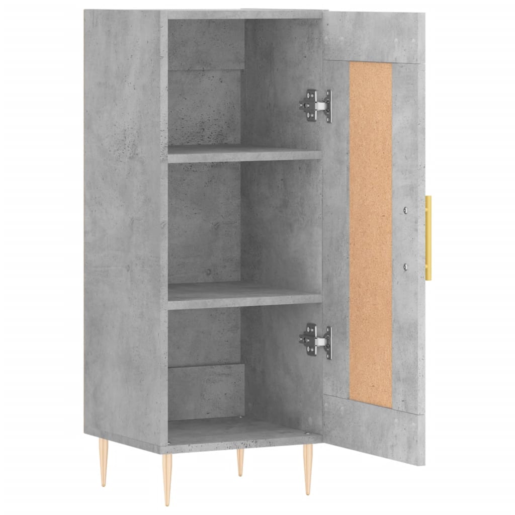 vidaXL Servantă, gri beton, 34,5x34x90 cm, lemn compozit vidaXL Servantă, gri beton, 34,5x34x90 cm, lemn compozit