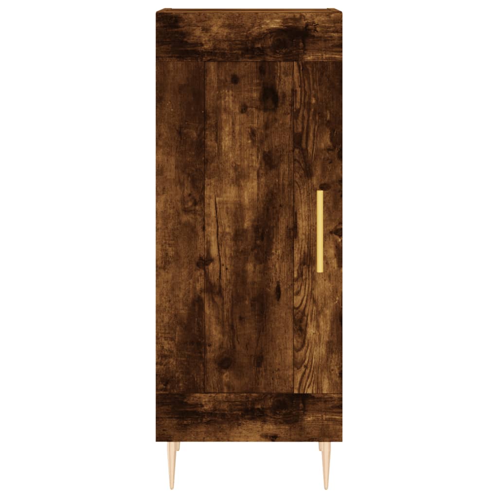 vidaXL Servantă, stejar fumuriu, 34,5x34x90 cm, lemn compozit