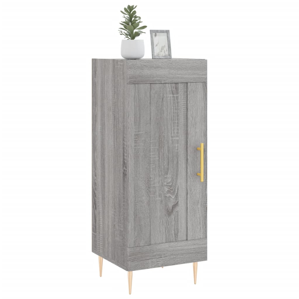 vidaXL Servantă, gri sonoma, 34,5x34x90 cm, lemn compozit vidaXL Servantă, gri sonoma, 34,5x34x90 cm, lemn compozit