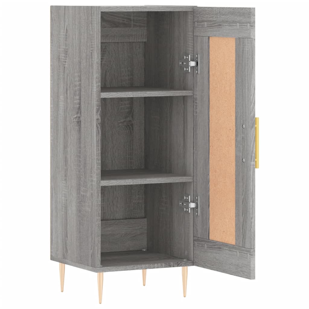 vidaXL Servantă, gri sonoma, 34,5x34x90 cm, lemn compozit vidaXL Servantă, gri sonoma, 34,5x34x90 cm, lemn compozit