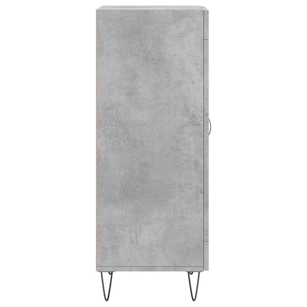 vidaXL Servantă, gri beton, 34,5x34x90 cm, lemn compozit