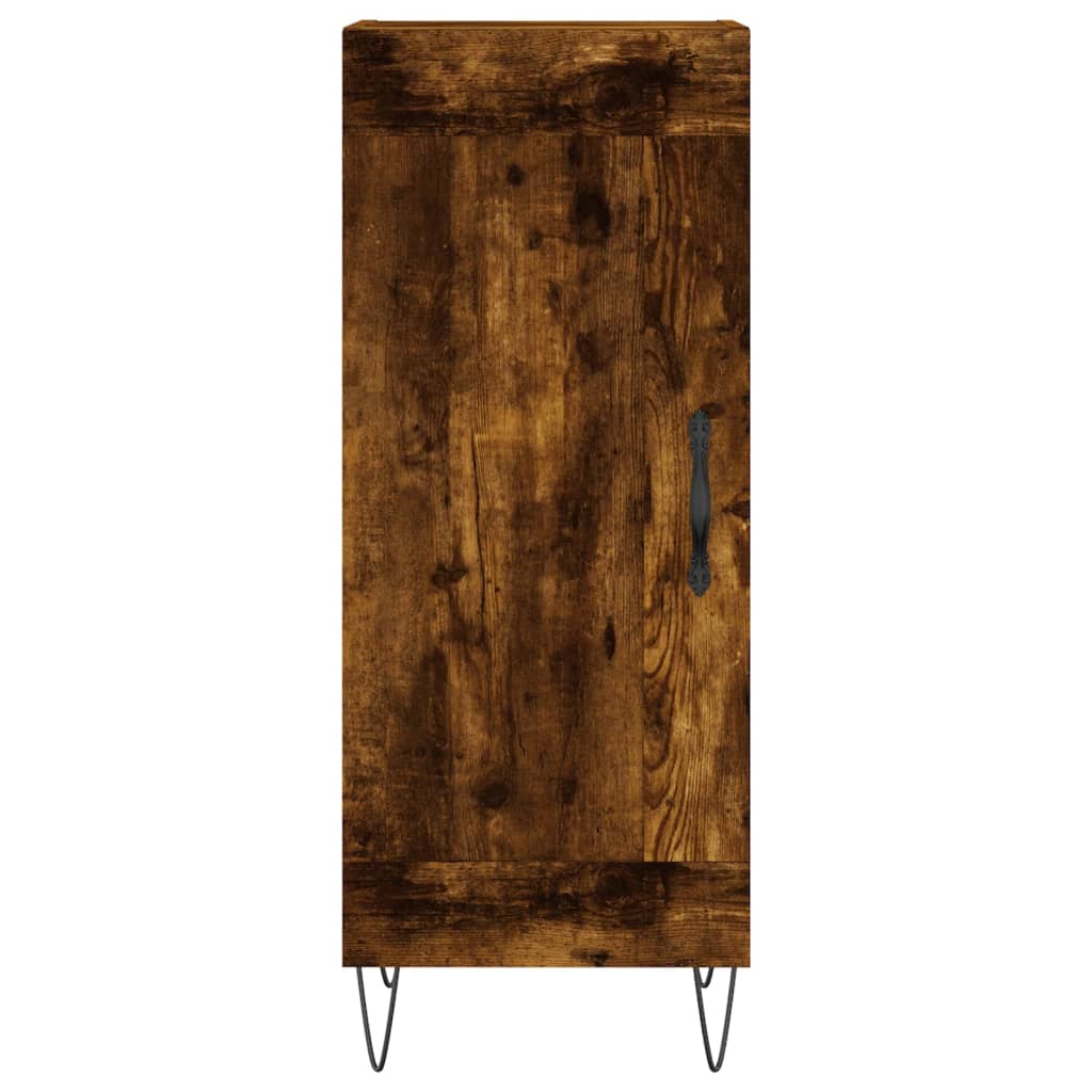 vidaXL Servantă, stejar fumuriu, 34,5x34x90 cm, lemn compozit vidaXL Servantă, stejar fumuriu, 34,5x34x90 cm, lemn compozit