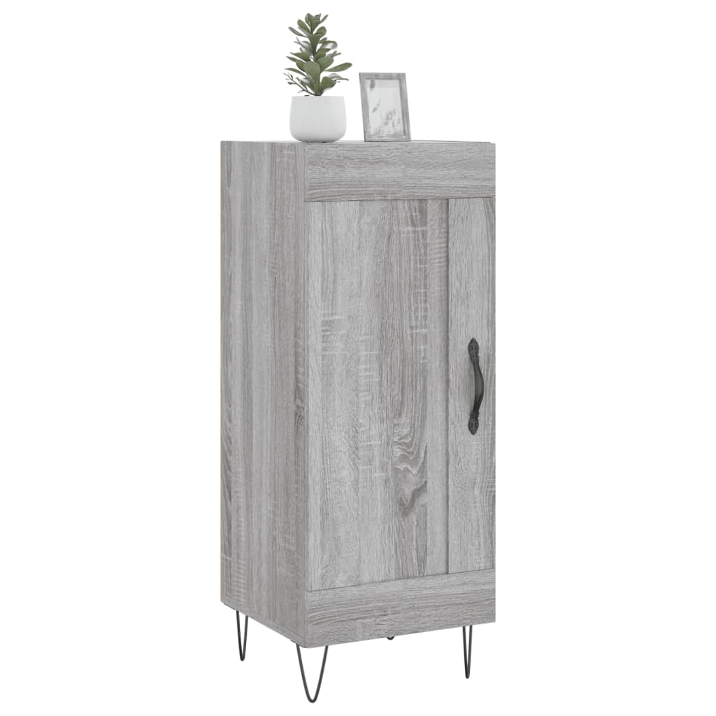 vidaXL Servantă, gri sonoma, 34,5x34x90 cm, lemn compozit vidaXL Servantă, gri sonoma, 34,5x34x90 cm, lemn compozit