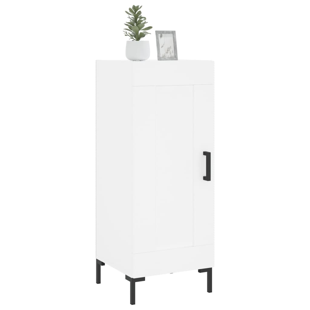 vidaXL Servantă, alb, 34,5x34x90 cm, lemn compozit vidaXL Servantă, alb, 34,5x34x90 cm, lemn compozit