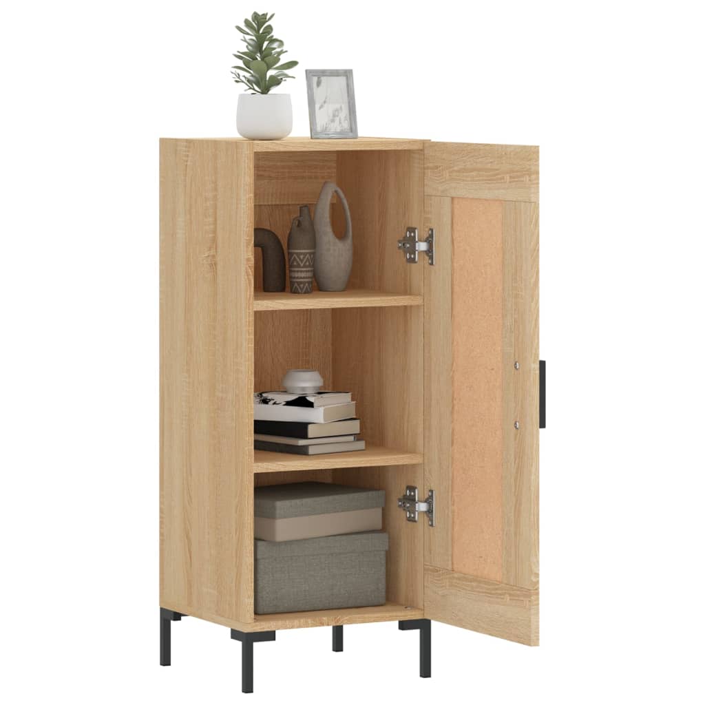 vidaXL Servantă, stejar sonoma, 34,5x34x90 cm, lemn compozit