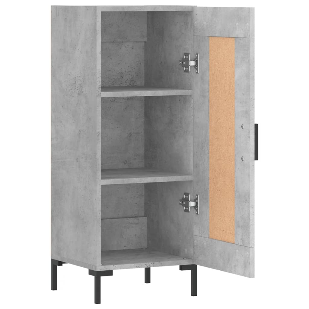 vidaXL Servantă, gri beton, 34,5x34x90 cm, lemn compozit vidaXL Servantă, gri beton, 34,5x34x90 cm, lemn compozit