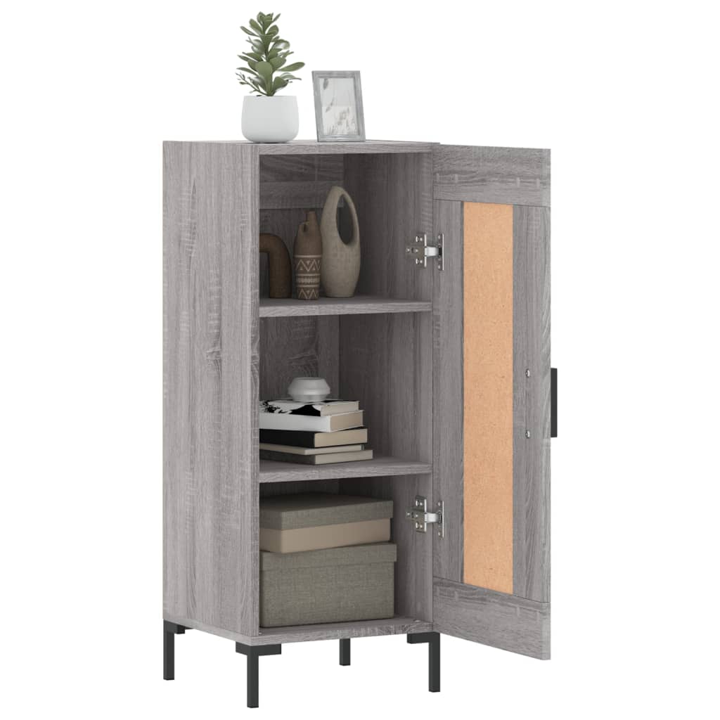 vidaXL Servantă, gri sonoma, 34,5x34x90 cm, lemn compozit vidaXL Servantă, gri sonoma, 34,5x34x90 cm, lemn compozit