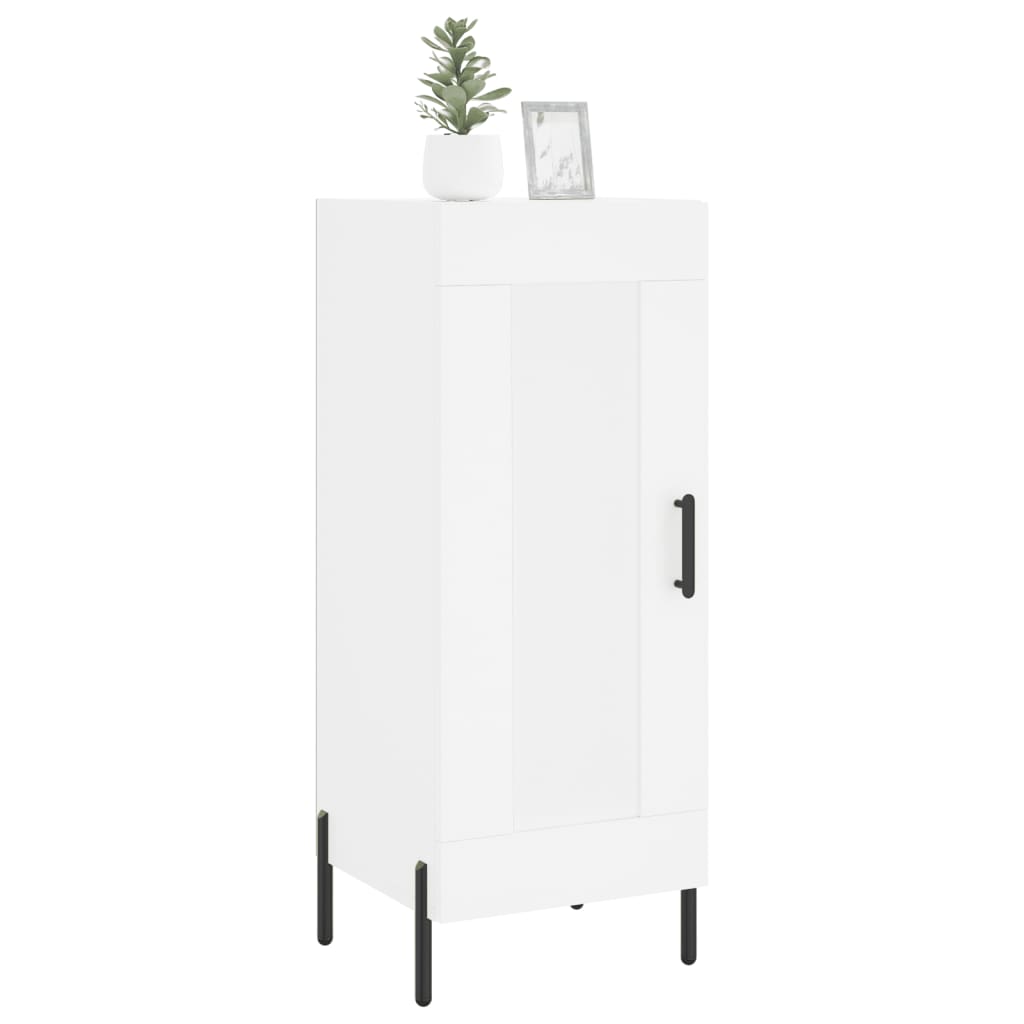 vidaXL Servantă, alb, 34,5x34x90 cm, lemn compozit vidaXL Servantă, alb, 34,5x34x90 cm, lemn compozit