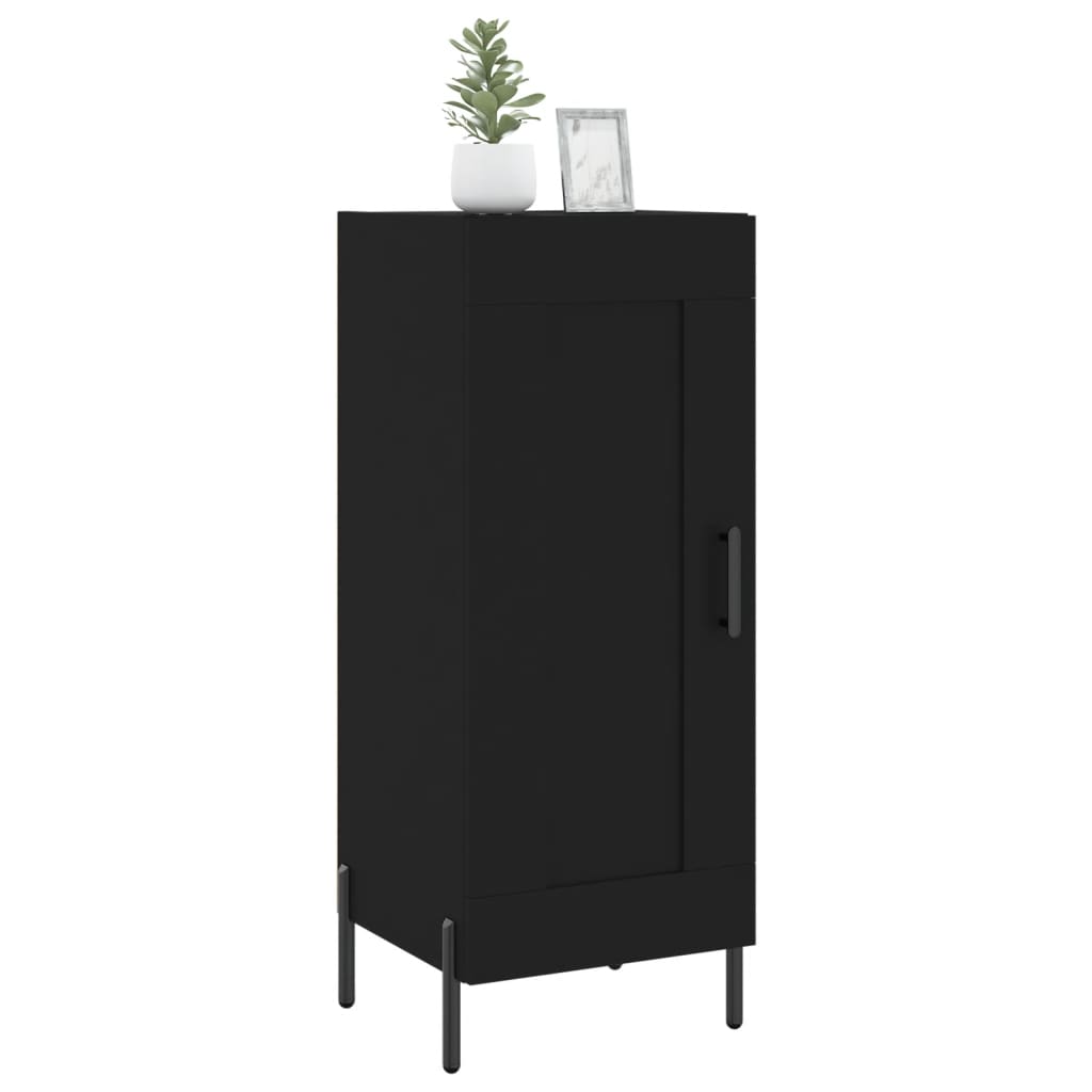 vidaXL Servantă, negru, 34,5x34x90 cm, lemn compozit vidaXL Servantă, negru, 34,5x34x90 cm, lemn compozit
