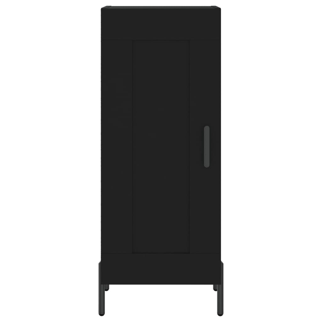 vidaXL Servantă, negru, 34,5x34x90 cm, lemn compozit vidaXL Servantă, negru, 34,5x34x90 cm, lemn compozit