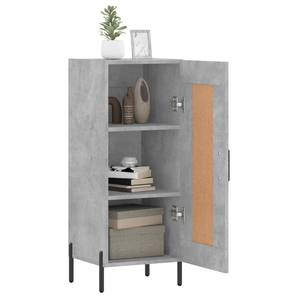 vidaXL Servantă, gri beton, 34,5x34x90 cm, lemn compozit vidaXL Servantă, gri beton, 34,5x34x90 cm, lemn compozit