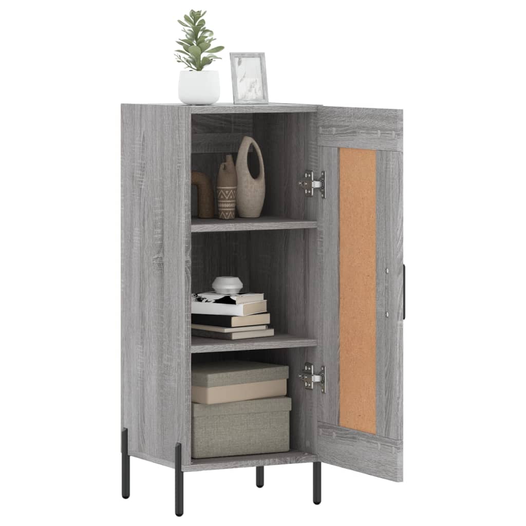 vidaXL Servantă, gri sonoma, 34,5x34x90 cm, lemn compozit vidaXL Servantă, gri sonoma, 34,5x34x90 cm, lemn compozit