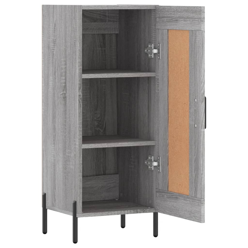 vidaXL Servantă, gri sonoma, 34,5x34x90 cm, lemn compozit vidaXL Servantă, gri sonoma, 34,5x34x90 cm, lemn compozit