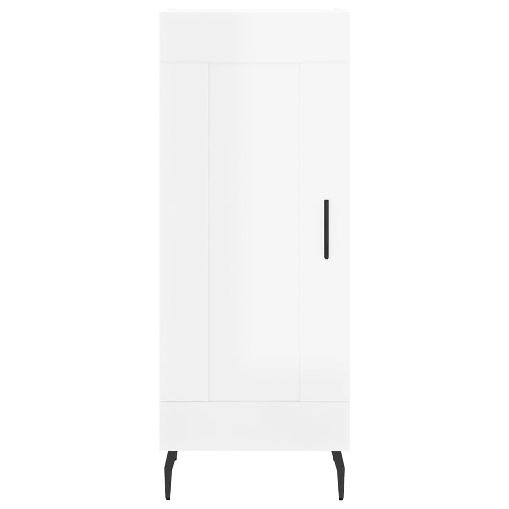 vidaXL Servantă, alb extralucios, 34,5x34x90 cm, lemn compozit vidaXL Servantă, alb extralucios, 34,5x34x90 cm, lemn compozit