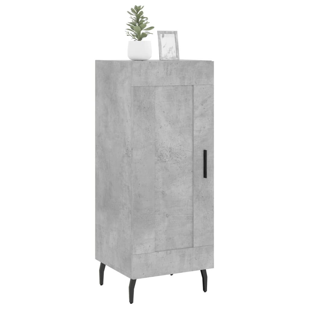 vidaXL Servantă, gri beton, 34,5x34x90 cm, lemn compozit