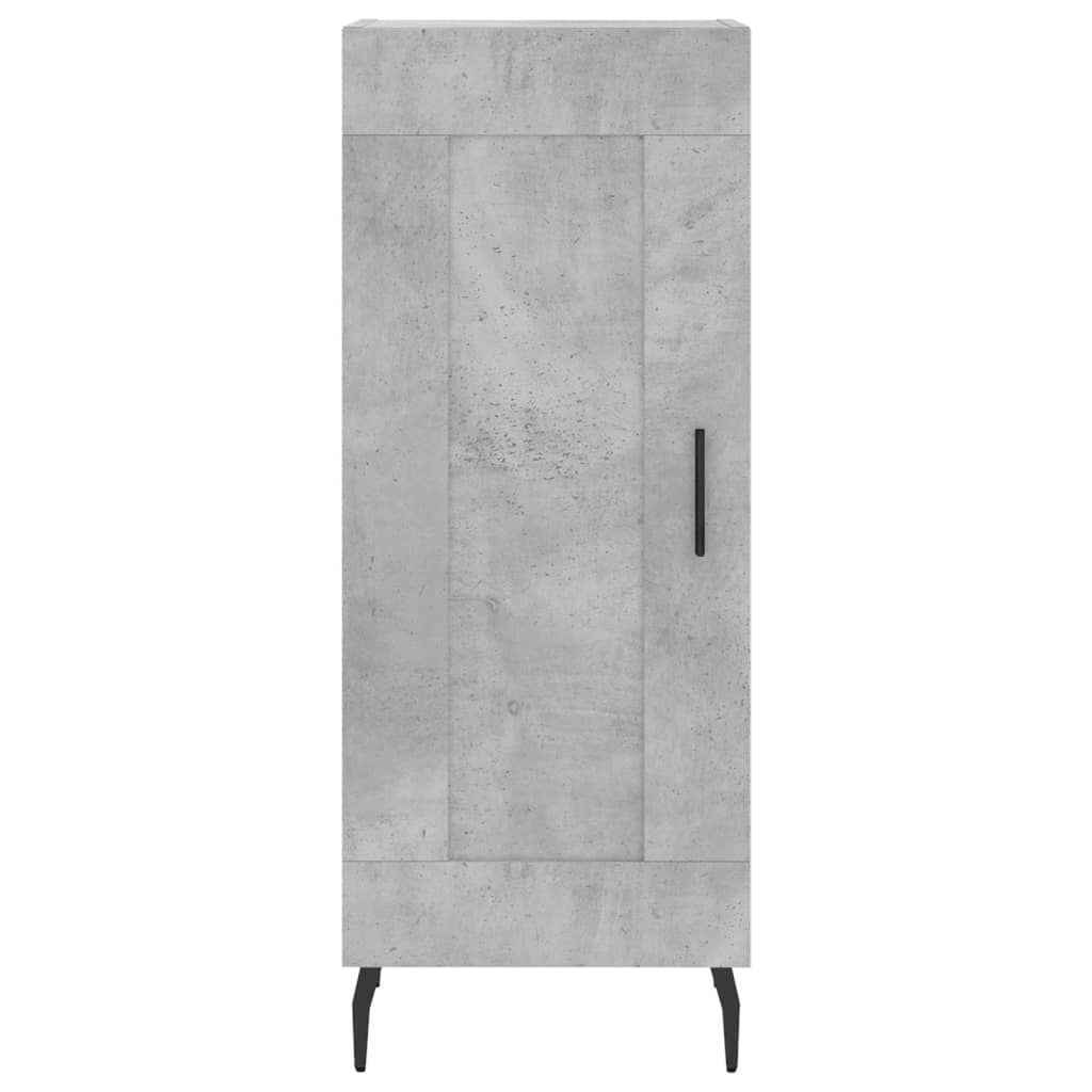 vidaXL Servantă, gri beton, 34,5x34x90 cm, lemn compozit