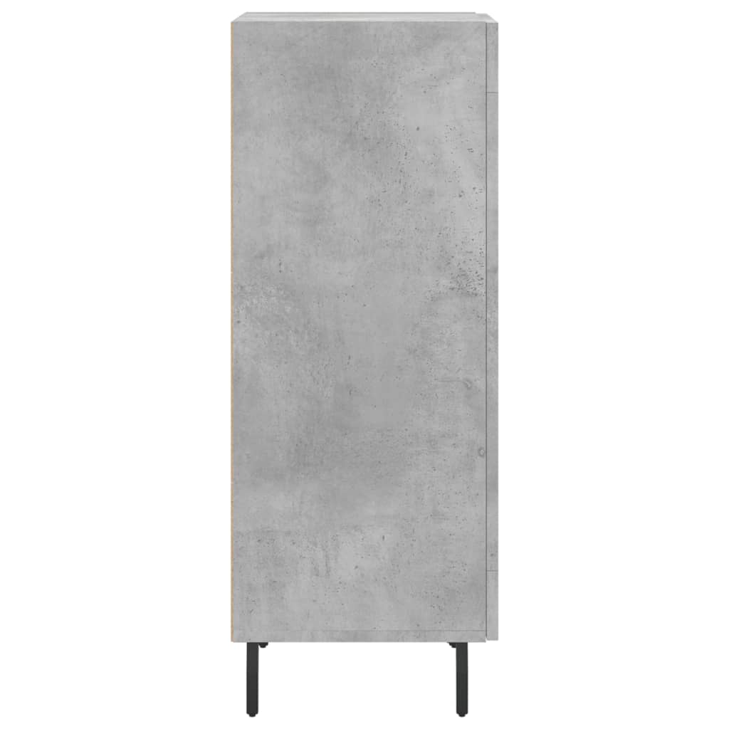 vidaXL Servantă, gri beton, 34,5x34x90 cm, lemn compozit
