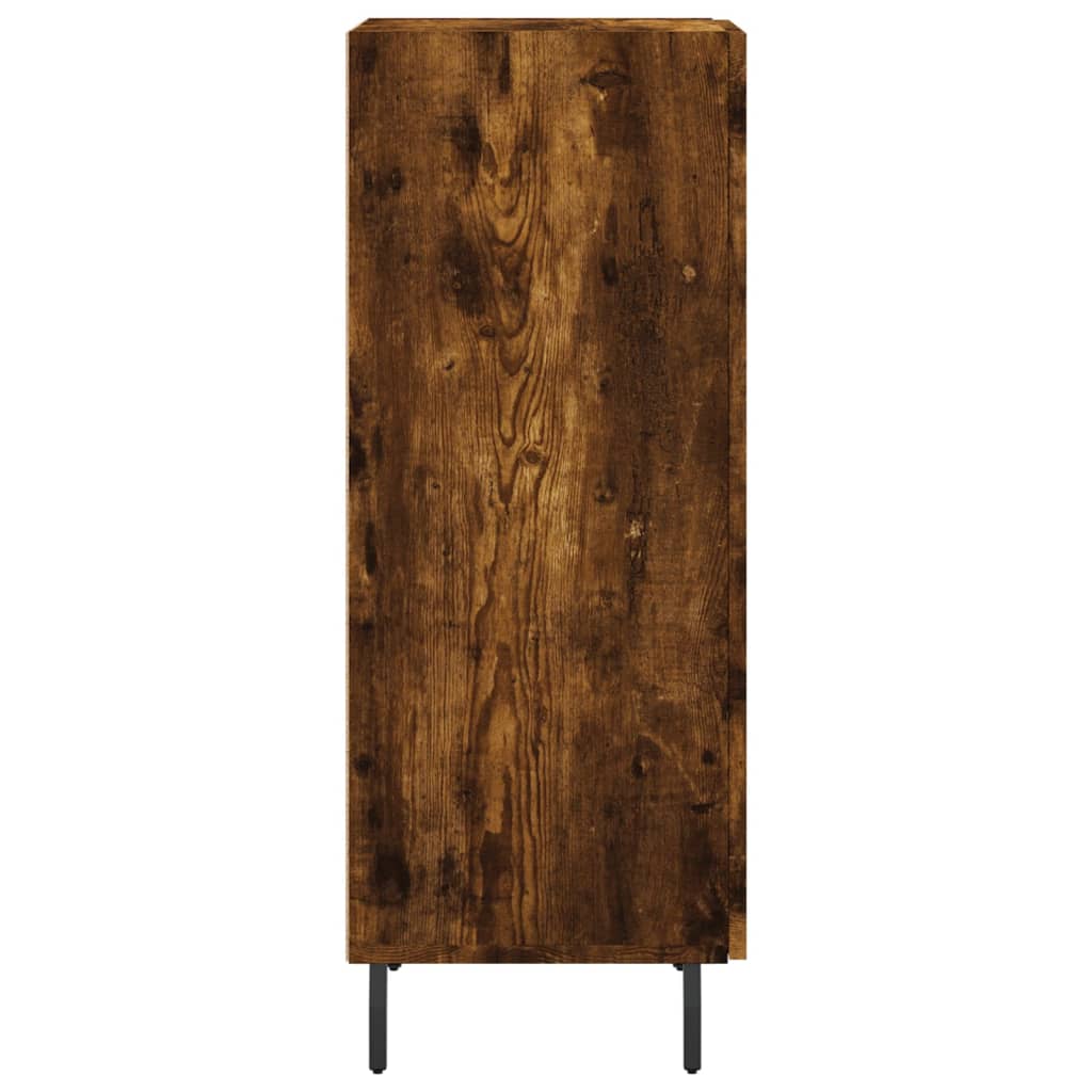 vidaXL Servantă, stejar fumuriu, 34,5x34x90 cm, lemn compozit vidaXL Servantă, stejar fumuriu, 34,5x34x90 cm, lemn compozit
