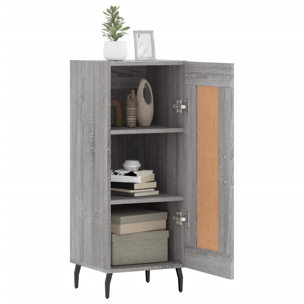 vidaXL Servantă, gri sonoma, 34,5x34x90 cm, lemn compozit vidaXL Servantă, gri sonoma, 34,5x34x90 cm, lemn compozit