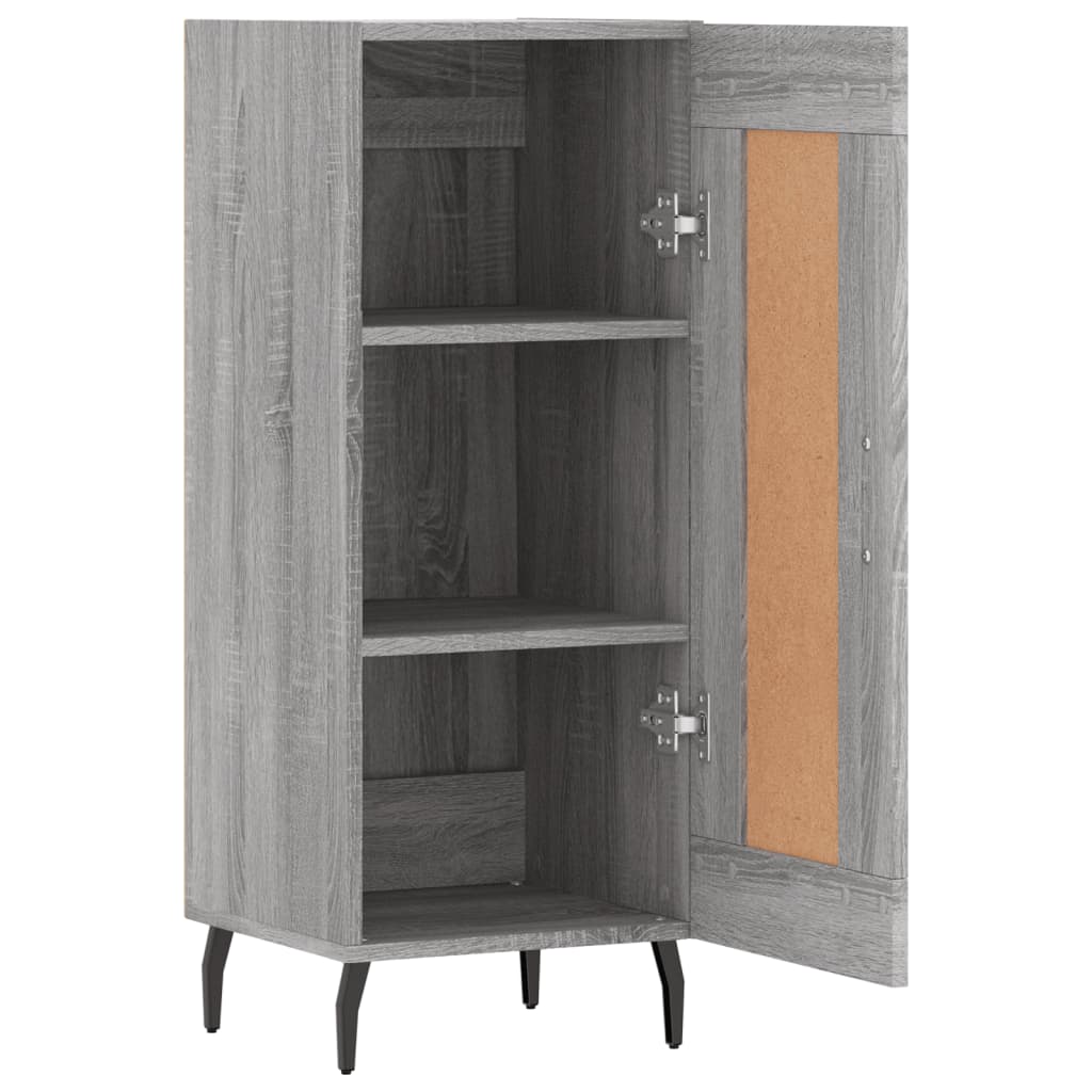 vidaXL Servantă, gri sonoma, 34,5x34x90 cm, lemn compozit vidaXL Servantă, gri sonoma, 34,5x34x90 cm, lemn compozit