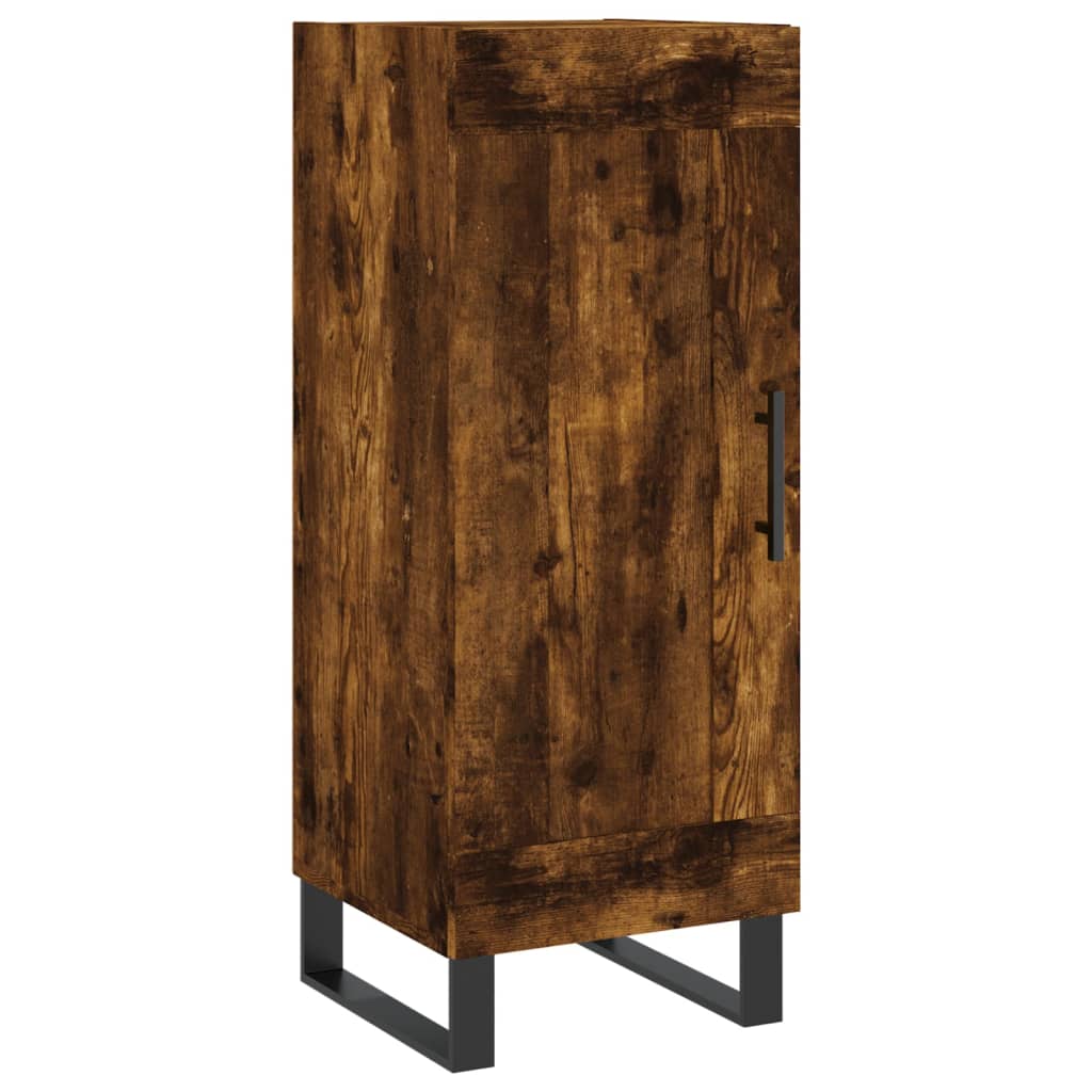 vidaXL Servantă, stejar fumuriu, 34,5x34x90 cm, lemn compozit vidaXL Servantă, stejar fumuriu, 34,5x34x90 cm, lemn compozit