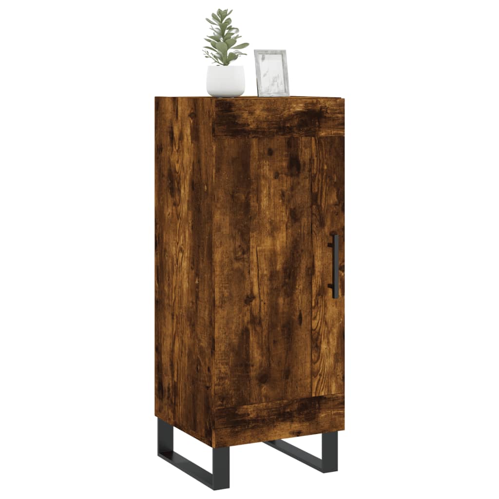 vidaXL Servantă, stejar fumuriu, 34,5x34x90 cm, lemn compozit vidaXL Servantă, stejar fumuriu, 34,5x34x90 cm, lemn compozit