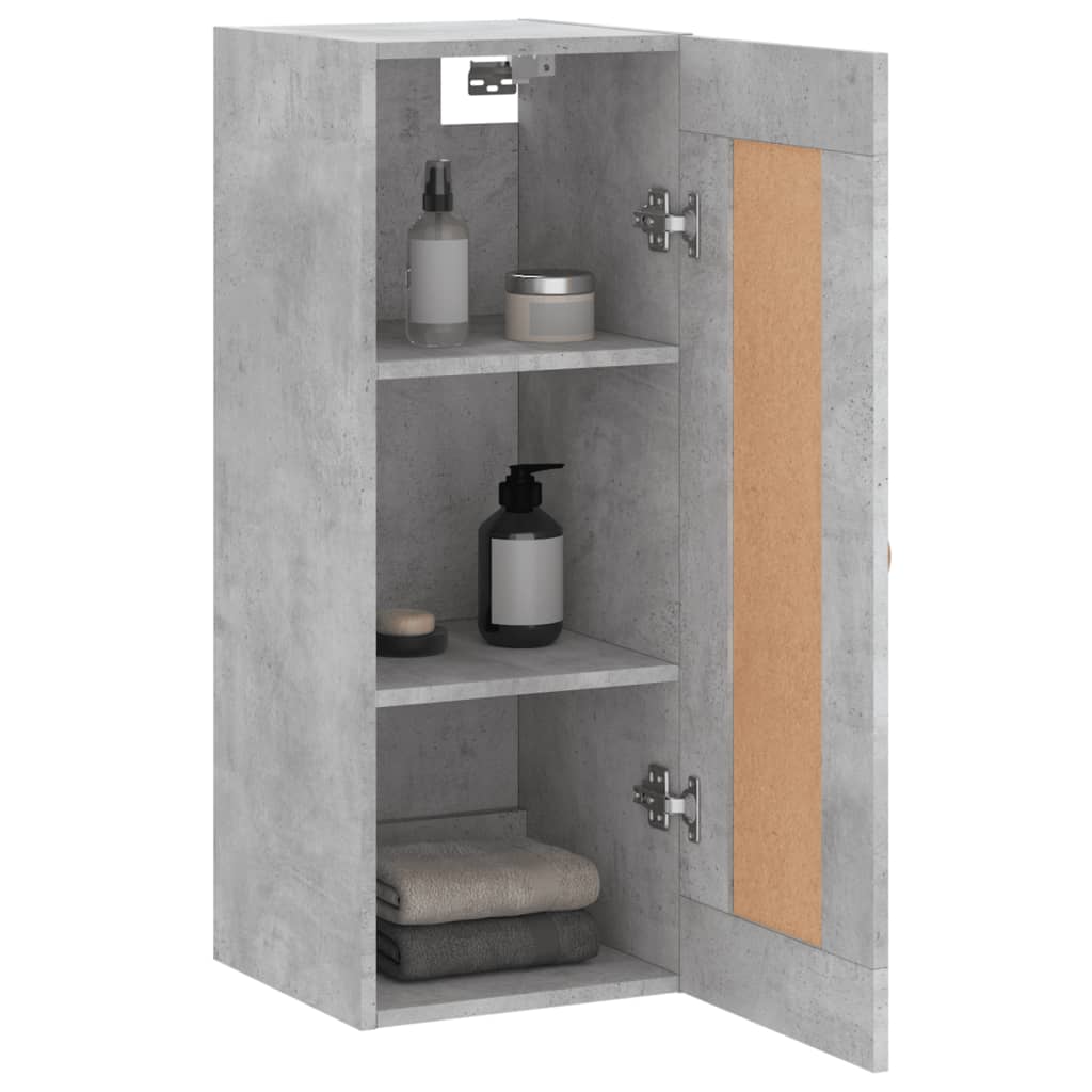 vidaXL Dulap de perete, gri beton, 34,5x34x90 cm, lemn prelucrat vidaXL Dulap de perete, gri beton, 34,5x34x90 cm, lemn prelucrat