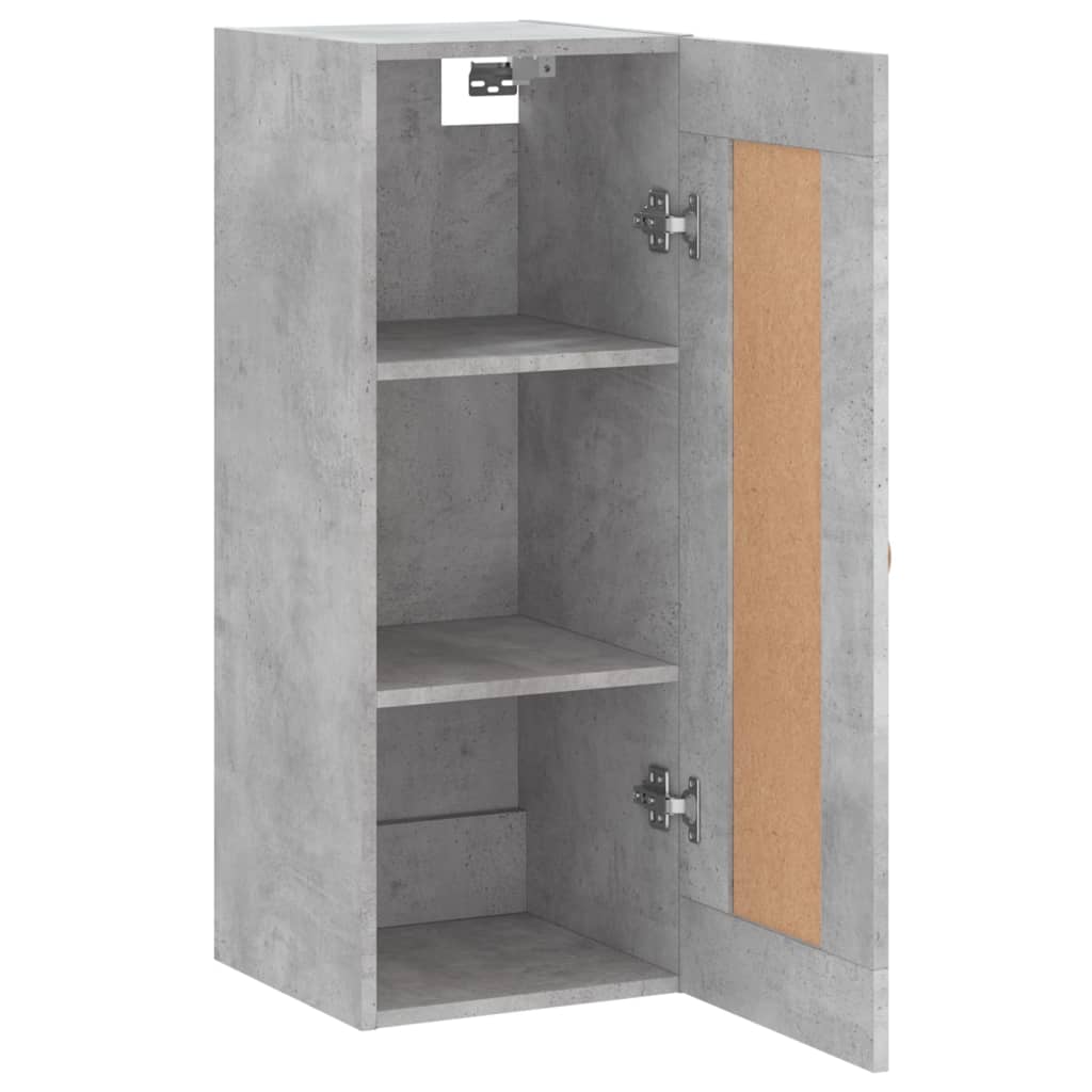 vidaXL Dulap de perete, gri beton, 34,5x34x90 cm, lemn prelucrat vidaXL Dulap de perete, gri beton, 34,5x34x90 cm, lemn prelucrat