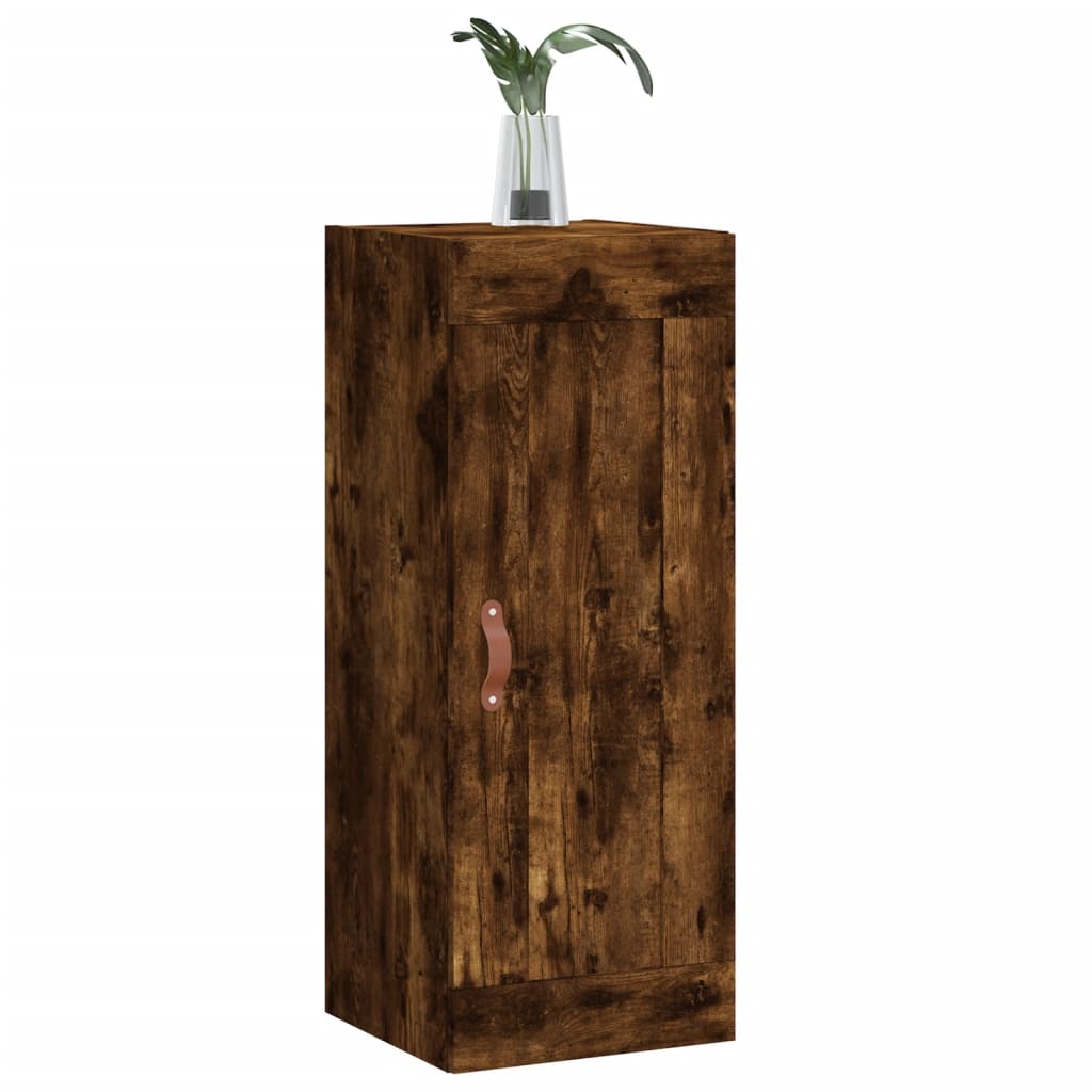 vidaXL Dulap de perete, stejar fumuriu, 34,5x34x90 cm, lemn prelucrat vidaXL Dulap de perete, stejar fumuriu, 34,5x34x90 cm, lemn prelucrat