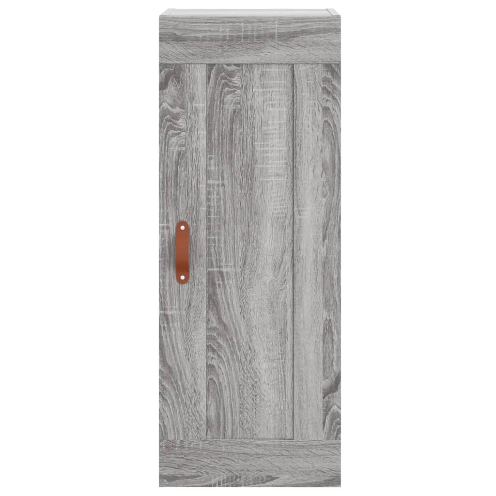 vidaXL Dulap de perete, gri sonoma, 34,5x34x90 cm, lemn prelucrat