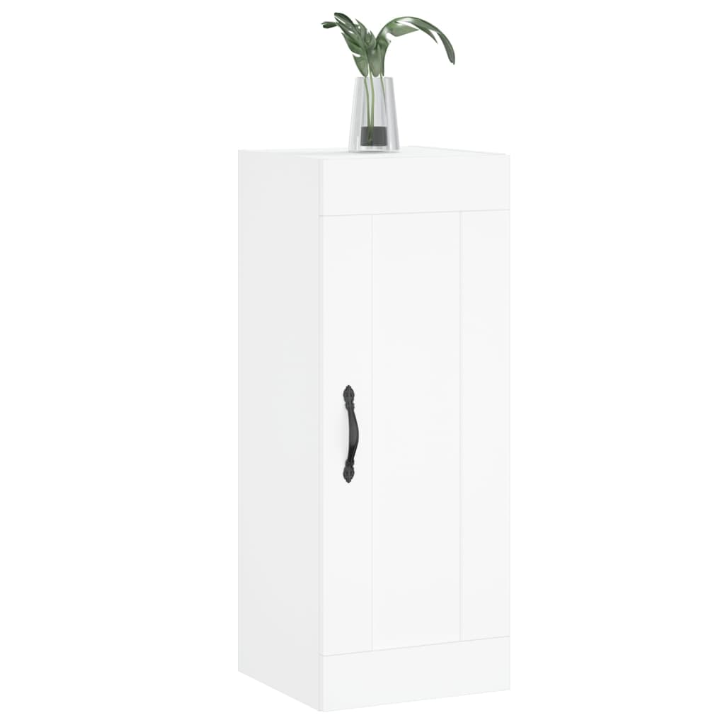 vidaXL Dulap de perete, alb, 34,5x34x90 cm, lemn prelucrat