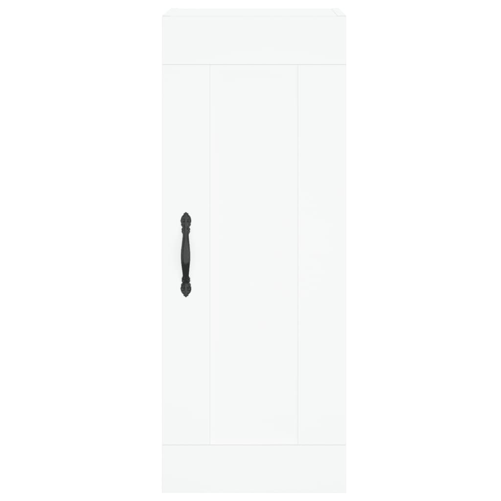 vidaXL Dulap de perete, alb, 34,5x34x90 cm, lemn prelucrat