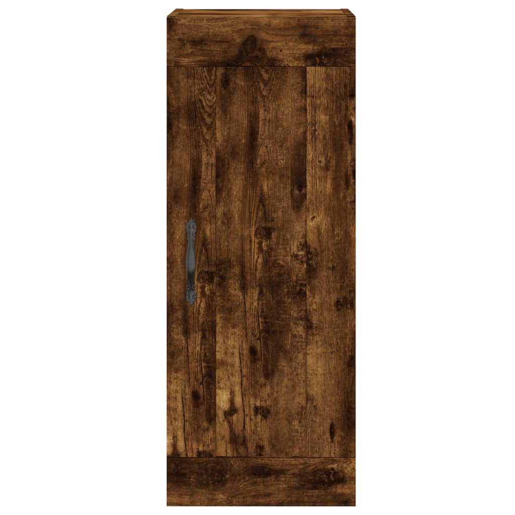 vidaXL Dulap de perete, stejar fumuriu, 34,5x34x90 cm, lemn prelucrat vidaXL Dulap de perete, stejar fumuriu, 34,5x34x90 cm, lemn prelucrat
