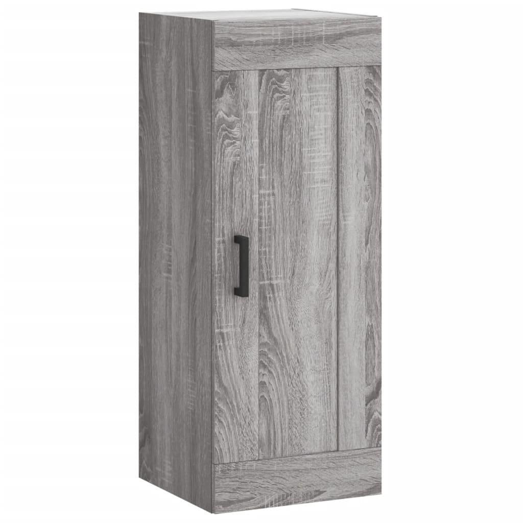 vidaXL Dulap de perete, gri sonoma, 34,5x34x90 cm, lemn prelucrat