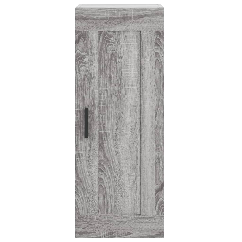 vidaXL Dulap de perete, gri sonoma, 34,5x34x90 cm, lemn prelucrat